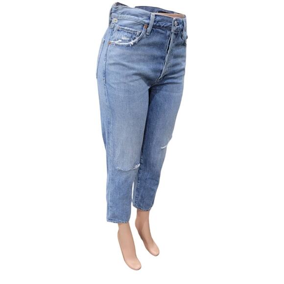 Citizens of Humanity McKenzie Jeans Womens 27 Blue Curved Straight Premium Denim - Picture 9 of 16